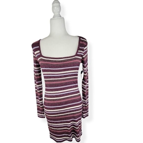 Arizona Jeans Striped Ribknit Junior Dress size xs - Picture 1 of 5